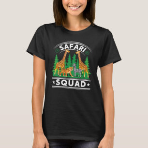 T-shirt Équipe Safari Voyage de vacances en famille Animau