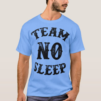T-shirt Équipe sans veille Vintage en noir
