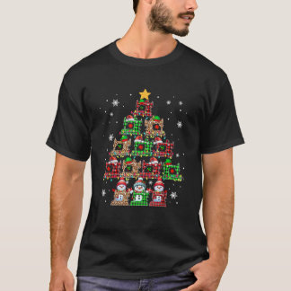 T-shirt Équipe Santa Elf Machines à coudre Bonhommes de ne