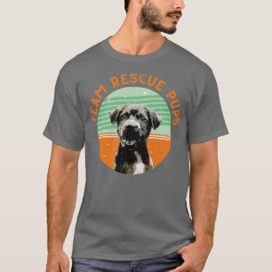 T-shirt Équipe Secourir Pups adopter Dont Shop Amoureux de