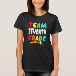 T-shirt Équipe Septième Année Bonne Première Journée De L'