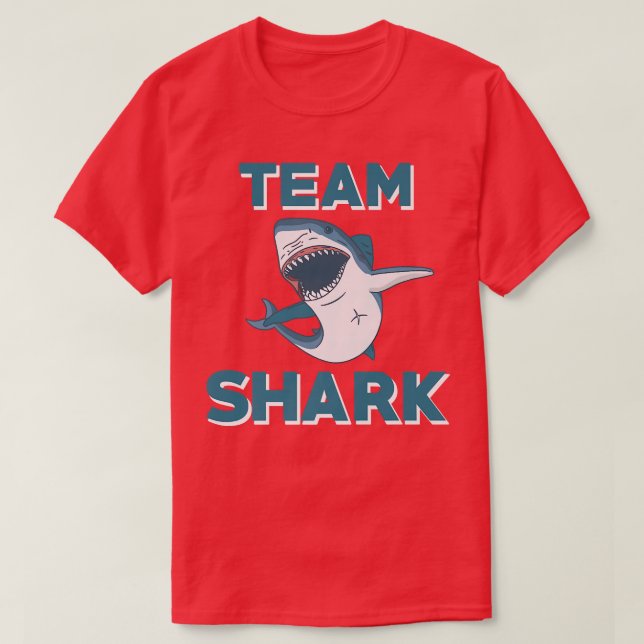 T-shirt Équipe Shark Outfit Love Sharks Sea Animal (Design devant)
