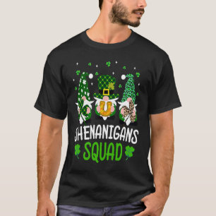 T-shirt Équipe Shenanigans St Patricks Day Gnomes Vert Pro