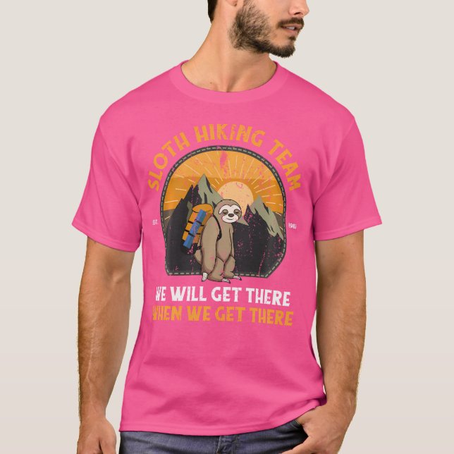 T-shirt Équipe Sloth Randonnée Sloth Randonnée (Devant)