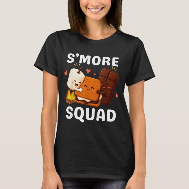 T-shirt Équipe S'more camping smores mignons équipage de f (Devant)