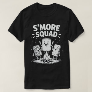 T-shirt Équipe S'mores Camping Feu de camp Mignon Marshmal