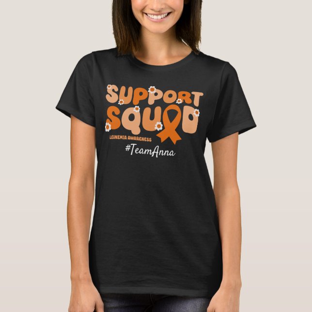 T-shirt Équipe spéciale de soutien pour la leucémie (Devant)