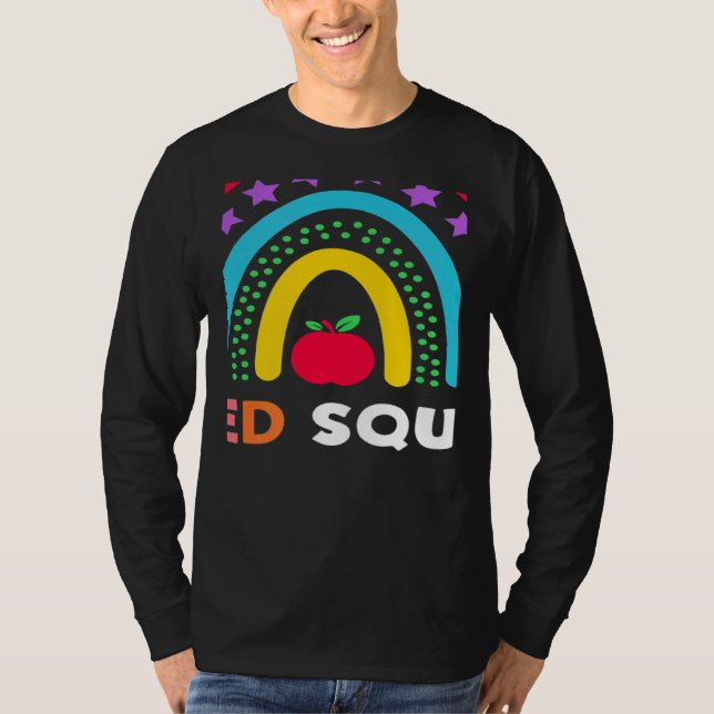 T-shirt Équipe Sped Arc-en-ciel Professeur d'éducation spé (Devant)