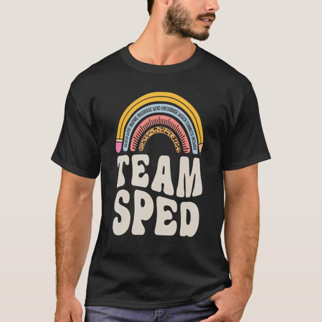 T-shirt Équipe SPED Enseignant Spécial Enseignant Wom (Devant)