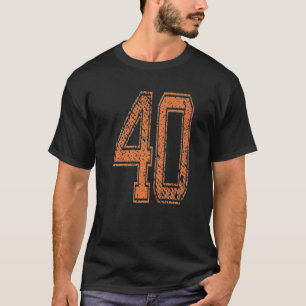 T-shirt Équipe sportive Numéro 40 Année 1940 Basketball Or