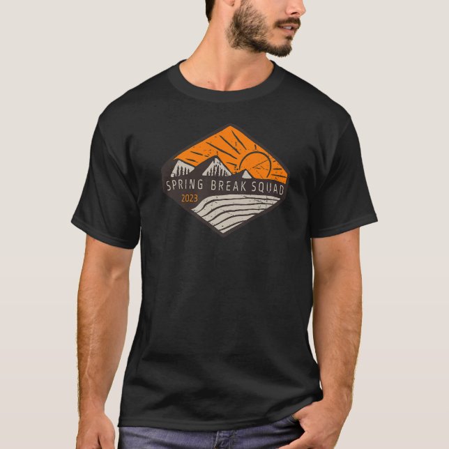 T-shirt Équipe Spring Break 2023 Retro Mountain River Suns (Devant)