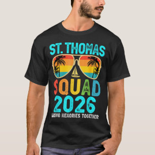 T-shirt Équipe St Thomas 2026 Vacances Amis Famille