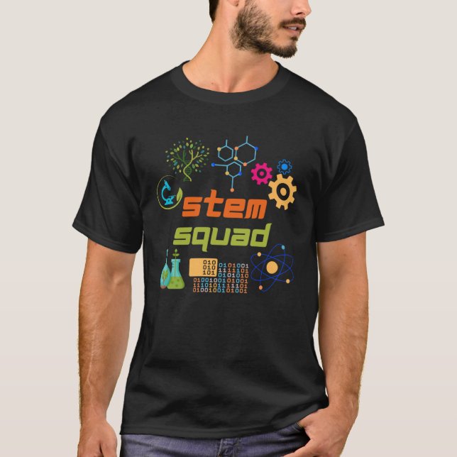 T-shirt Équipe STEM Science Technologie Génie Math Thé (Devant)