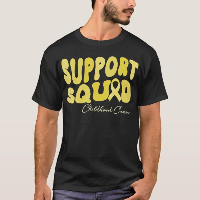 T-shirt Équipe super de soutien pour la sensibilisation au (Devant)