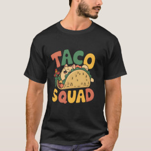 T-shirt Équipe Taco de Chat Cinco De Mayo Fête Mexicaine F
