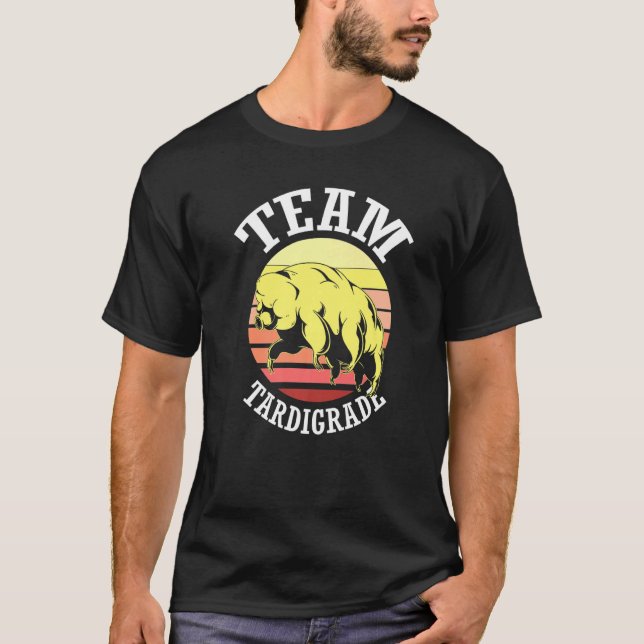 T-shirt Équipe Tardigrade Moss Piglet Science Tardigrade (Devant)