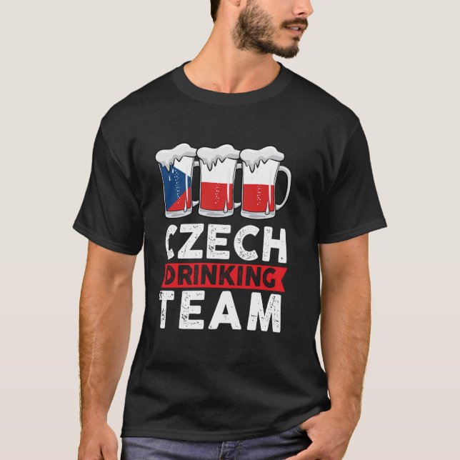 T-shirt Équipe Tchèque Tchèque (Devant)