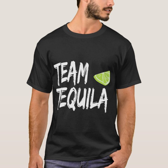 T-shirt Équipe Tequila avec chaux verte (Devant)
