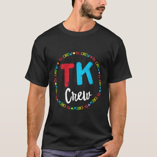 T-shirt Équipe Transitoire D'Enfants De L'École Équipe Tk (Devant)