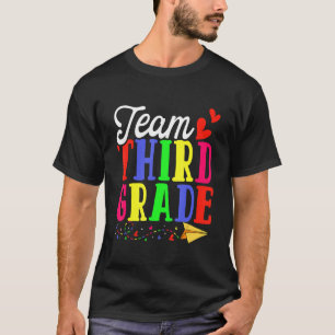 T-shirt Équipe Troisième Année Retour À L'École Premier Jo