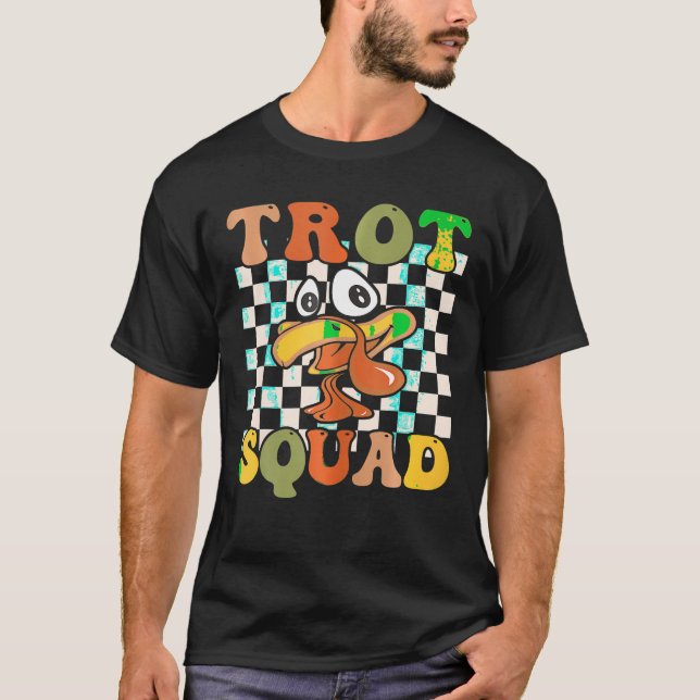 T-shirt Équipe Trot Drôle Turquie Trot Correspondant Thank (Devant)