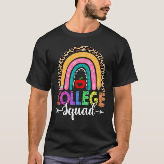 T-shirt Équipe Universitaire Léopard Arc-en-ciel Profess