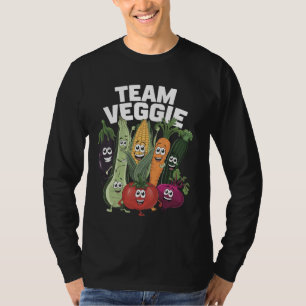 T-shirt Équipe Veggie Jouer des caractères végétal filles