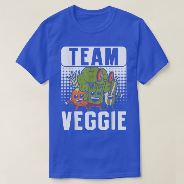 T-shirt Équipe Veggie Vegetarian Vegetables Base de Plante (Design devant)