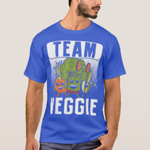 T-shirt Équipe Veggie Vegetarian Vegetables Base de Plante