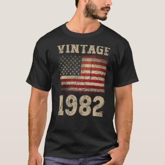 T-shirt Équipe vintage D'Anniversaire Du Drapeau Américain
