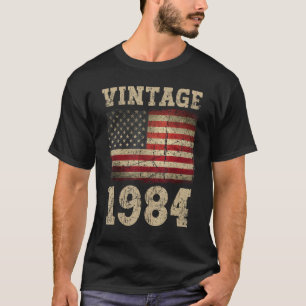 T-shirt Équipe vintage D'Anniversaire Du Drapeau Américain