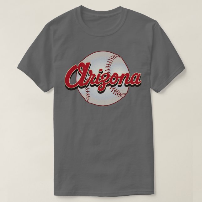 T-shirt Équipe Vintage de baseball de l'Arizona (Design devant)