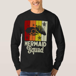 T-shirt Équipe vintage de sirène Amoureux des fossiles