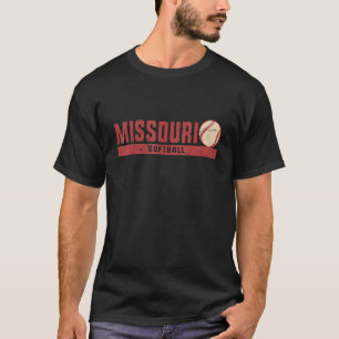 T-shirt Équipe Vintage de softball du Missouri