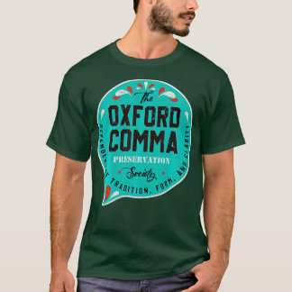T-shirt Équipe vintage Oxford Comma Preservation Society L