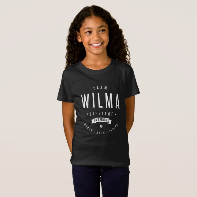 T-Shirt Équipe Wilma (Devant entier)