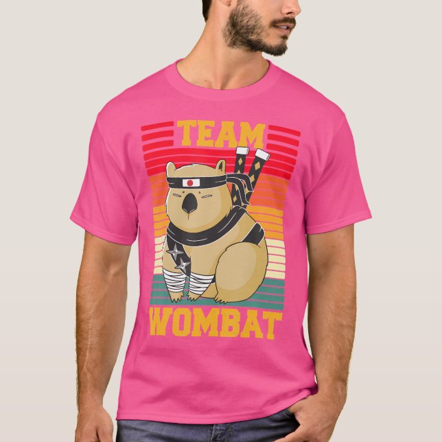 T-shirt Équipe Wombat Funny Wombat Dit (Devant)