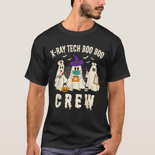T-shirt Équipe XRay Tech Boo Funny Halloween Radiology Tec (Devant)