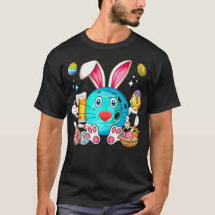T-shirt Équipement de bowling Bunny de Pâques Boire Bière 