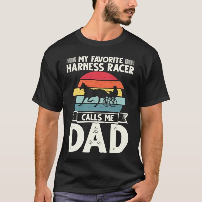 T-shirt Équipement de course d'attelage cavalier rétro vin (Devant)