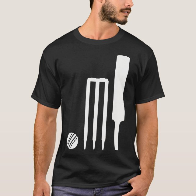 T-shirt Équipement de cricket  (Devant)