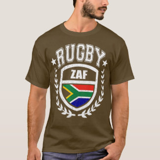 T-shirt Équipement de rugby d'Afrique du Sud Drapeau sud-a