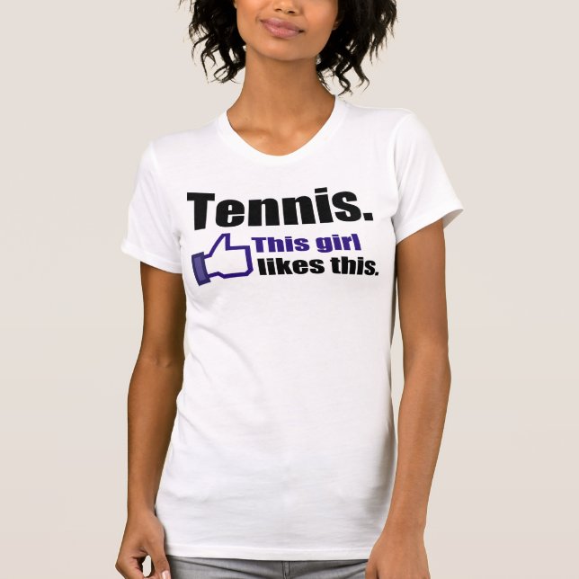 T-shirt Équipement drôle de tennis (Devant)