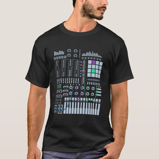 T-shirt Équipement Retro Music Studio Pour Producteur de m (Devant)