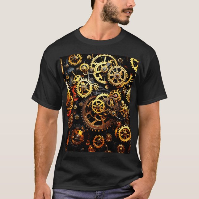 T-shirt Équipements de réchaud Steampunk 1004 (Devant)