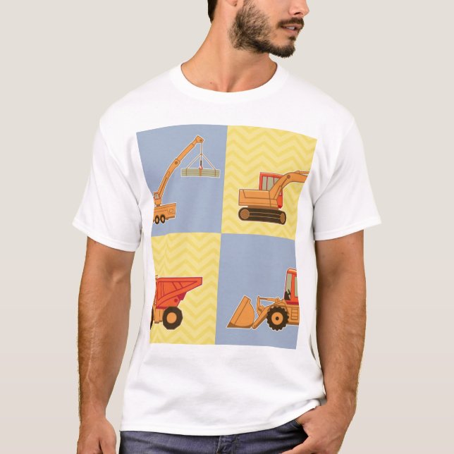 T-shirt Équipements lourds de transport - simples et (Devant)
