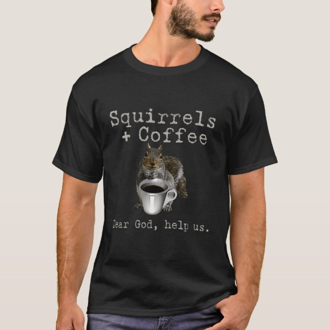 T-shirt Equipes et café amusant (Devant)