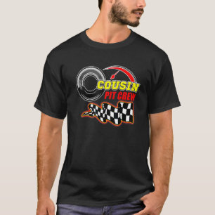 T-shirt Équipier de Cousin Voiture de Course Famille Équip