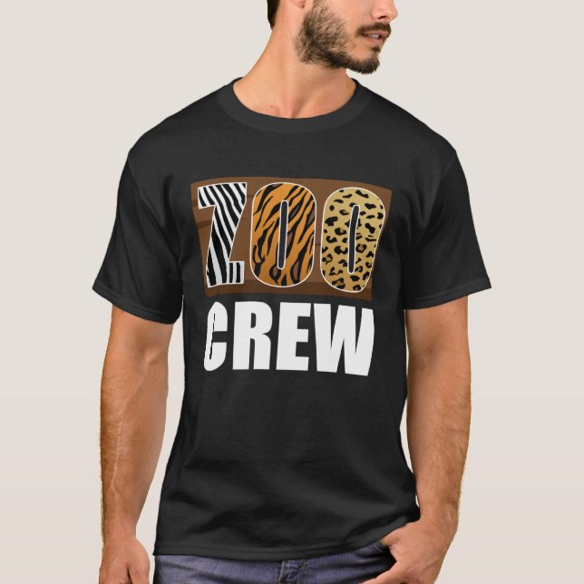 T-shirt Équipier de la garde d'animaux du Zoo (Devant)