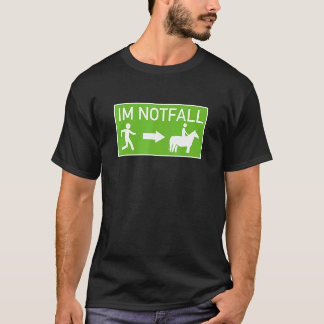 T-shirt Équitation comme voie de secours montée cheval urg (Devant)